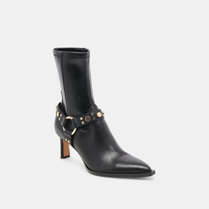 Boots and Booties Women Dolce Vita Arya Stud Boots Black Leather