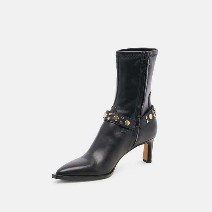 Boots and Booties Women Dolce Vita Arya Stud Boots Black Leather