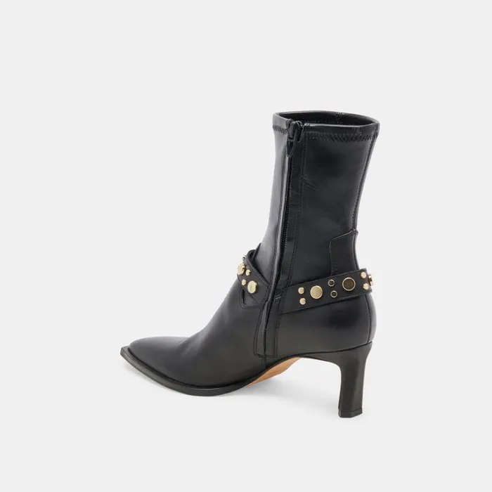 Boots and Booties Women Dolce Vita Arya Stud Boots Black Leather