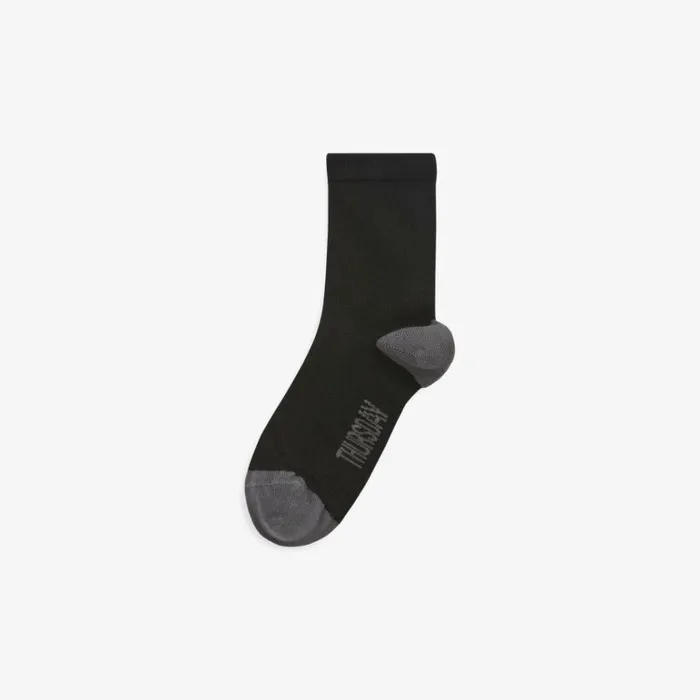 Clarks Kids Unisex Days Of The Week Socks Size 12535 Black Kids Socks and Tights