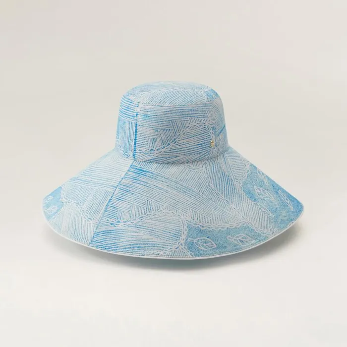 Helen Kaminski HK X Bbbarra Wide Brim Blue Hats Bucket