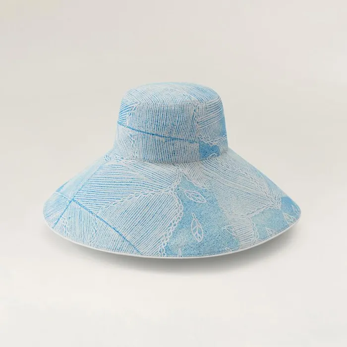 Helen Kaminski HK X Bbbarra Wide Brim Blue Hats Bucket