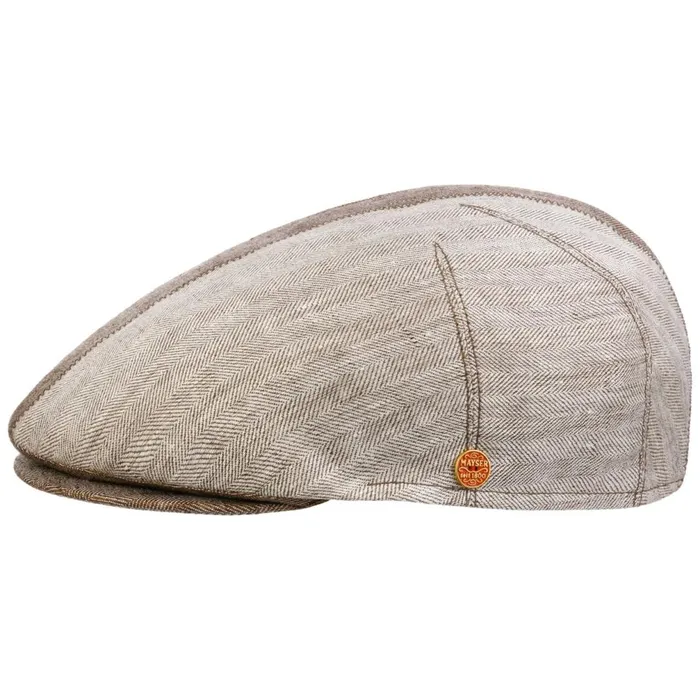 Men Jasper Twotone Linen Flat Cap Blue Mayser Flat Caps Men Jasper Twotone Linen Flat Cap Blue Mayser Flat Caps
