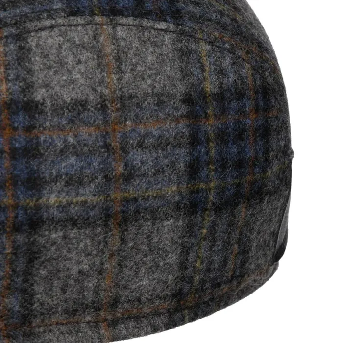 Men Lennart Shetland Check Flat Cap Grayblue Mayser Flat Caps Men Lennart Shetland Check Flat Cap Grayblue Mayser Flat Caps