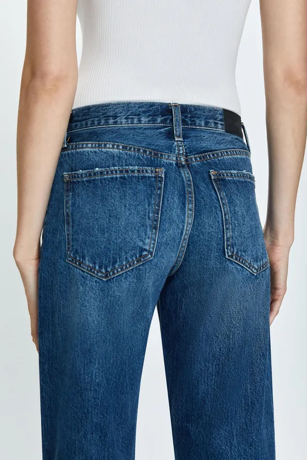 Pistola Denim Denim Women Lexi Mid Rise Bowed Straight Jean 8211 Artisan