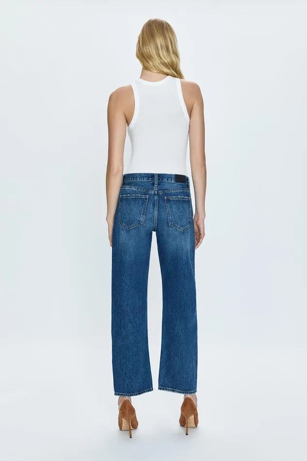 Pistola Denim Denim Women Lexi Mid Rise Bowed Straight Jean 8211 Artisan