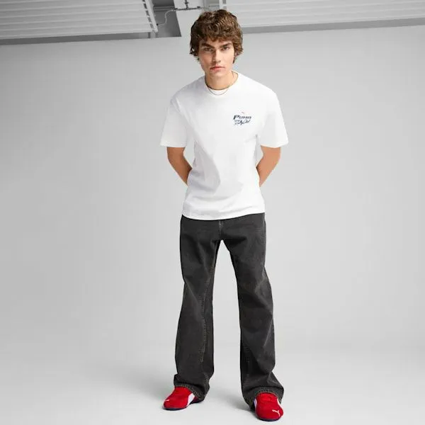 Puma TShirts and Tops GRAPHICS Motor 039s Relaxed Tee Puma White 8211 Men