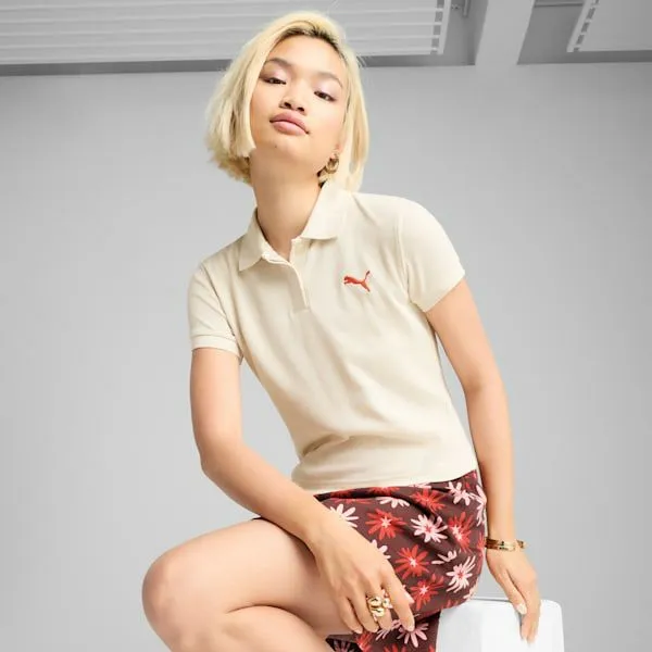 Puma TShirts and Tops Premium Essentials 039s Polo Alpine Snow 8211 Women