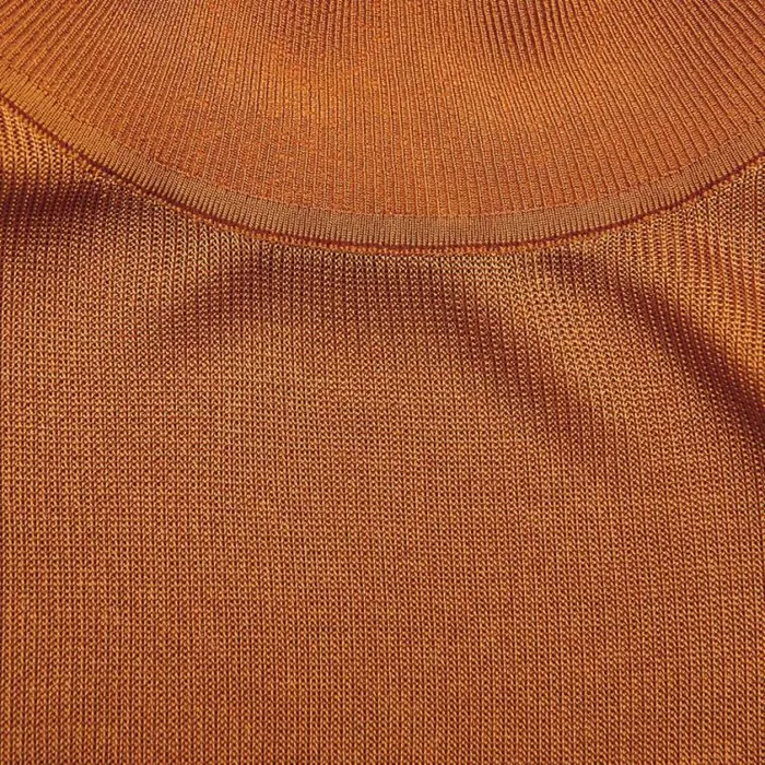 Self Portrait Exclusives Tan Viscose Knit Maxi Dress 8211 Women