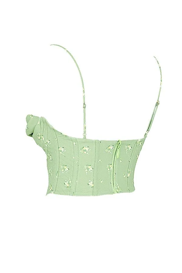 Women Bea Olive Floral Draped Corset House Of CB Corsets Women Bea Olive Floral Draped Corset House Of CB Corsets
