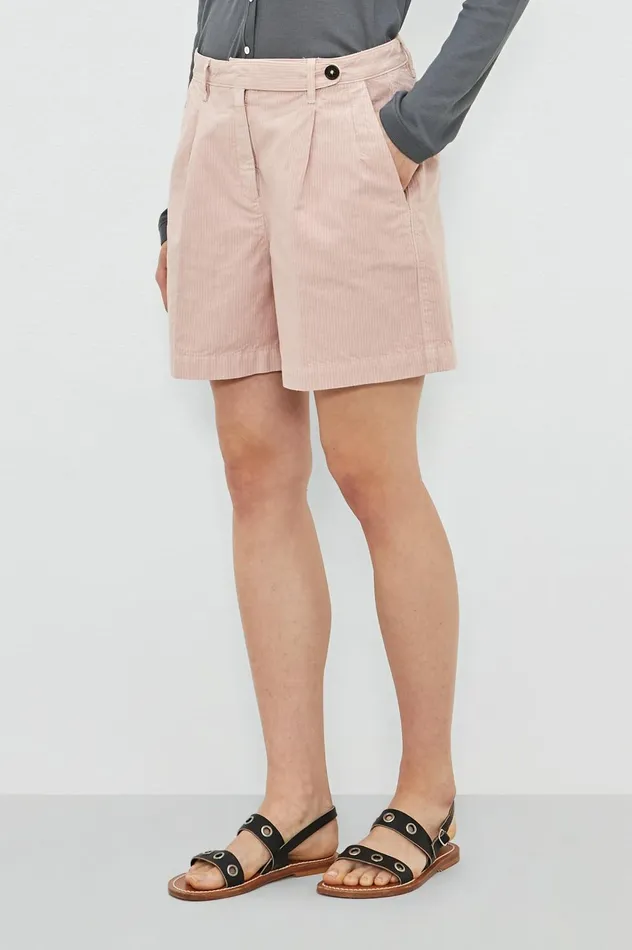 Women SARDINA 8211 Cotton Linen Bermuda Shorts 8211 Soft Pink Massimo Alba Trousers and Shorts Women SARDINA 8211 Cotton Linen Bermuda Shorts 8211 Soft Pink Massimo Alba Trousers and Shorts