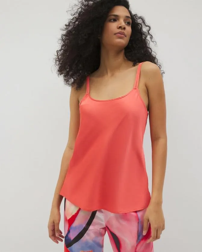 Women Soma Matching Separates Satin Double Strap Cami Deep Sea Coral