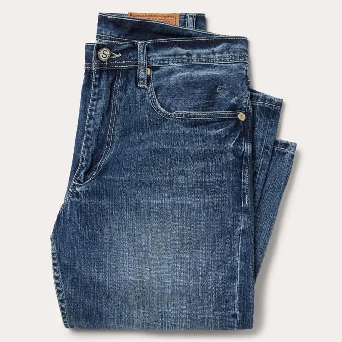 1520 Fit Standard Straight Leg Jean Blue Men Stetson Boot Cut