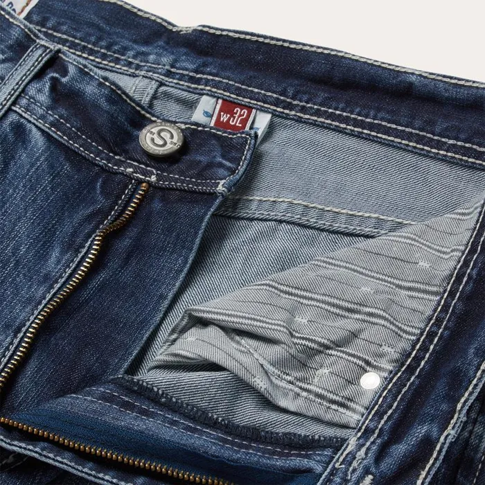 1520 Fit Standard Straight Leg Jean Blue Men Stetson Boot Cut