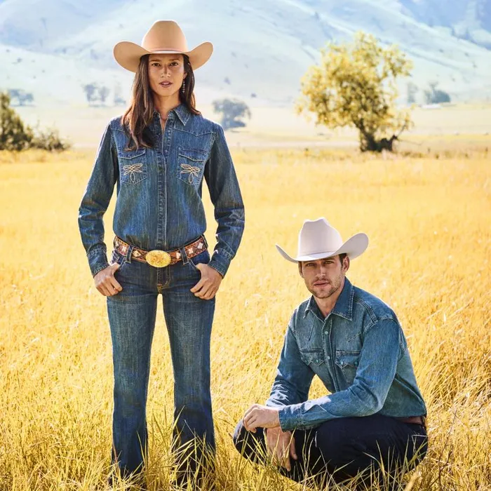 214 City Trouser Jeans In Medium Wash Blue Women Stetson Denim