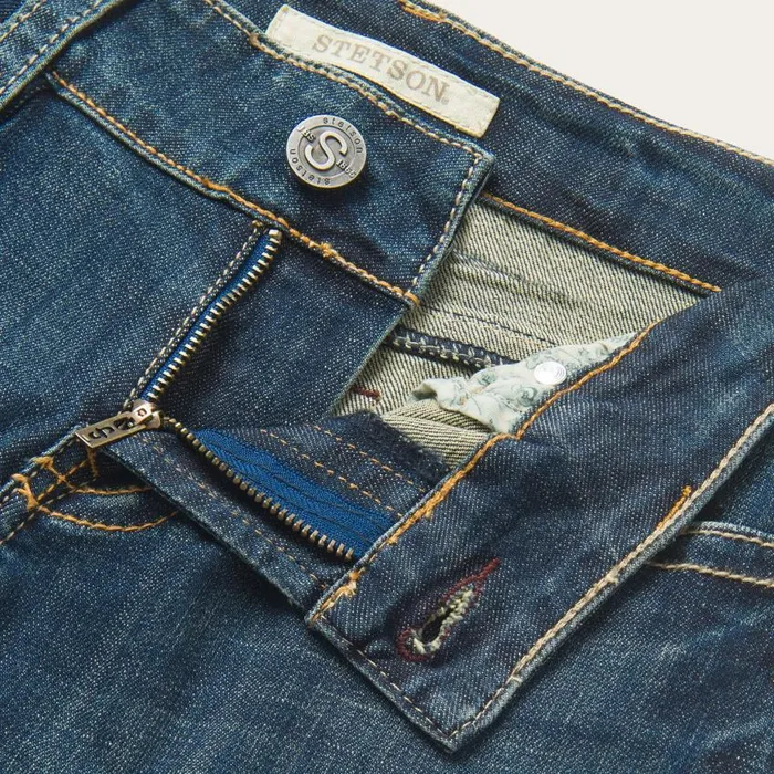 214 City Trouser Jeans In Medium Wash Blue Women Stetson Denim