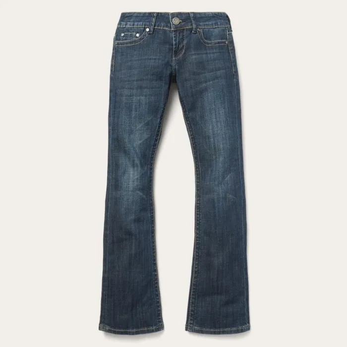 818 Bootcut Jean With quotSquot Back Pocket Blue Women Stetson Denim