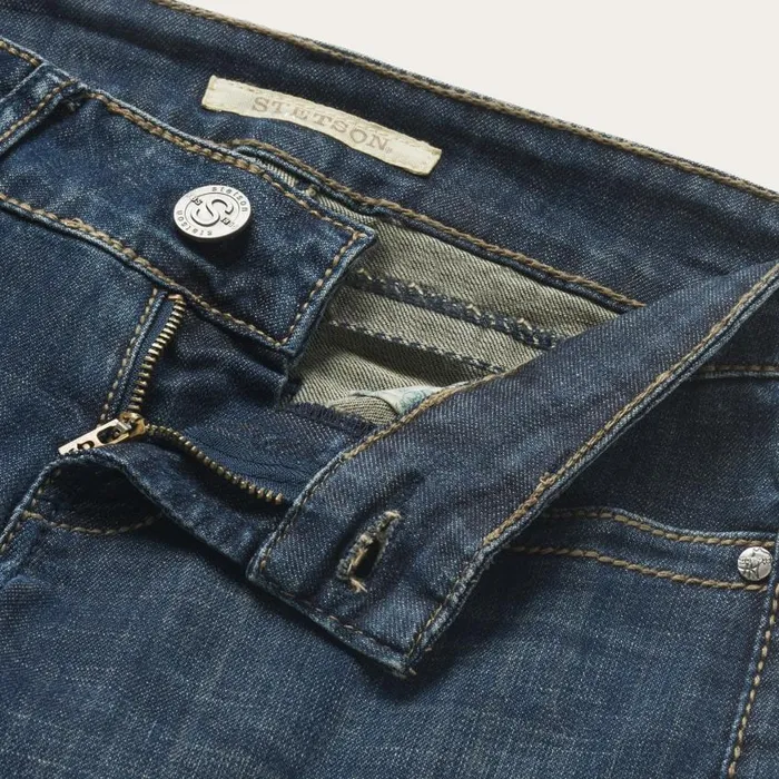 818 Bootcut Jean With quotSquot Back Pocket Blue Women Stetson Denim
