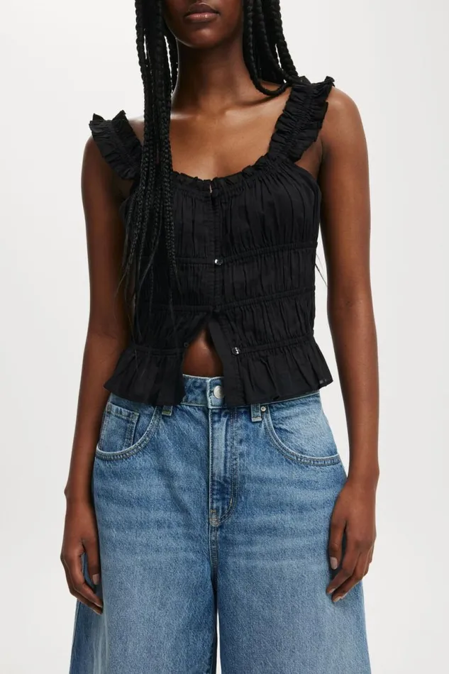 90 S Baggy Denim Jort Azure Blue Women Cotton On Shorts and Skirts
