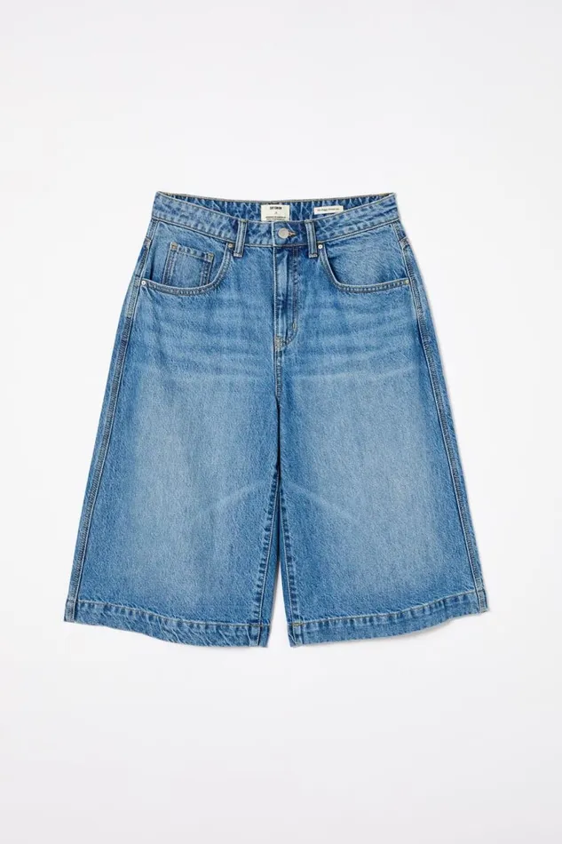 90 S Baggy Denim Jort Azure Blue Women Cotton On Shorts and Skirts