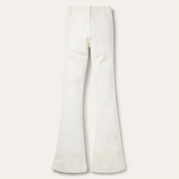 921 High Rise Flare Fit Jean White Women Stetson Denim