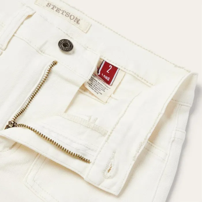 921 High Rise Flare Fit Jean White Women Stetson Denim