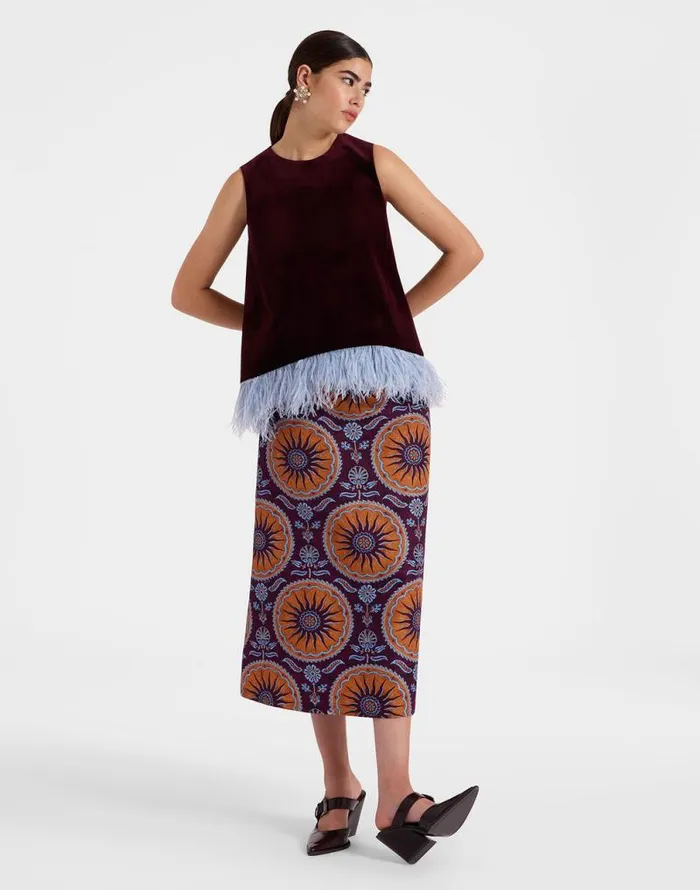 ALong Skirt Sovereign Purple Women La Double J Skirts ALong Skirt Sovereign Purple Women La Double J Skirts