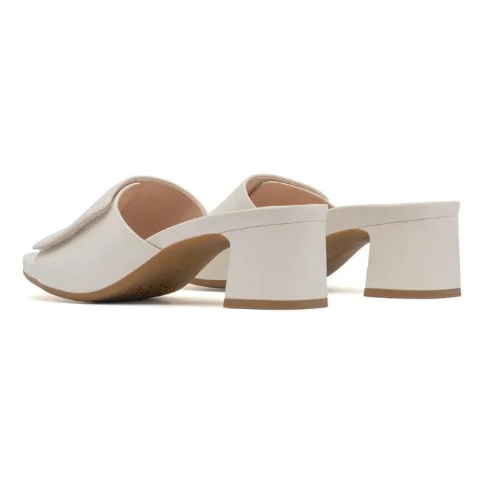 ABEO Avenue Slide Metatarsal White Womens Abeo Dress