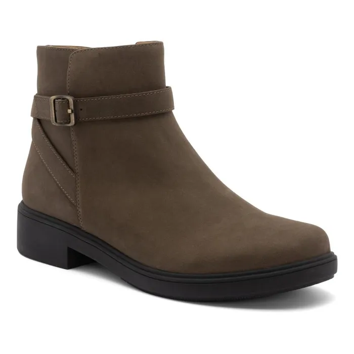 ABEO Compass Buckle Brown Womens Abeo Boots