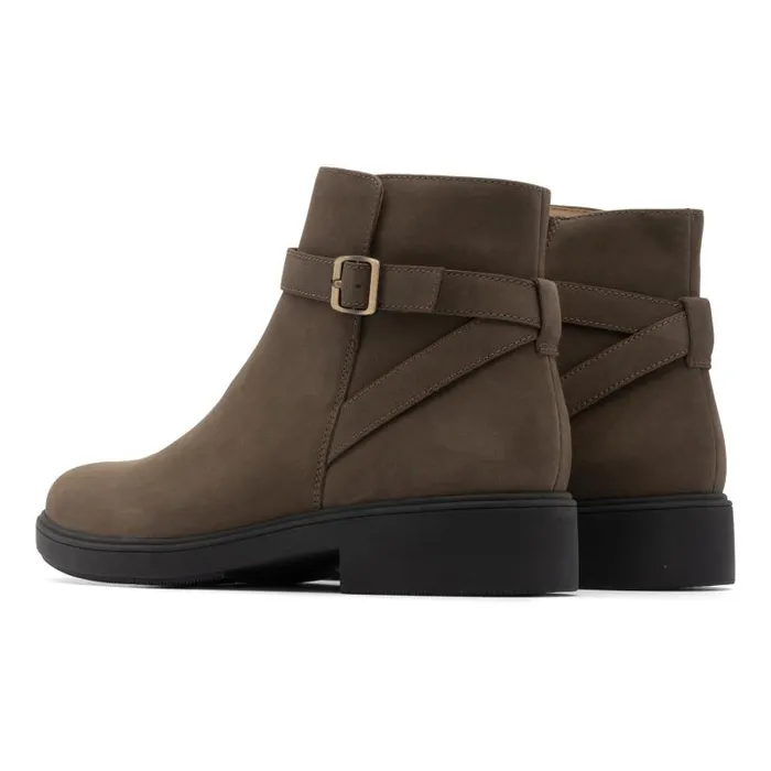 ABEO Compass Buckle Brown Womens Abeo Boots