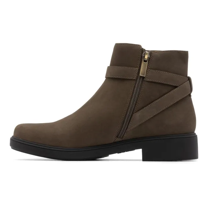 ABEO Compass Buckle Brown Womens Abeo Boots