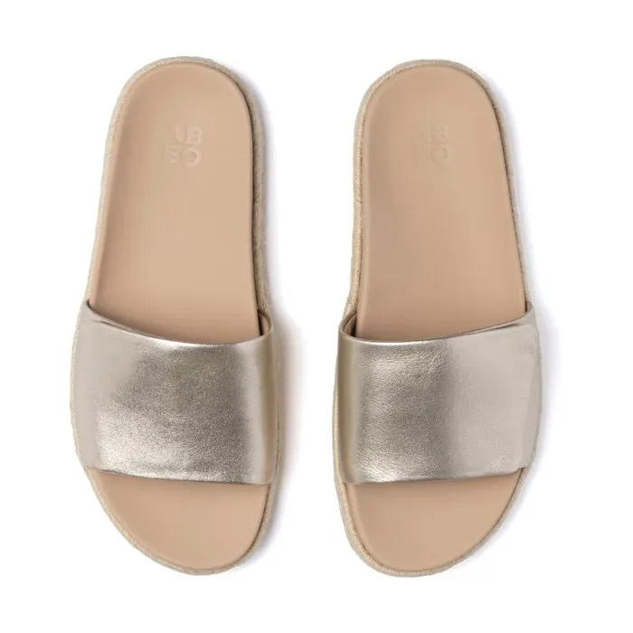 ABEO Isle Slide Metatarsal Gold Womens Abeo Sandals