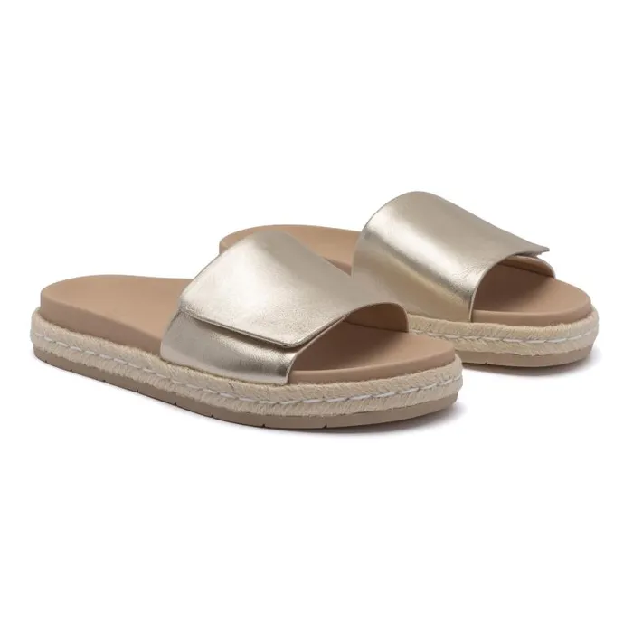 ABEO Isle Slide Metatarsal Gold Womens Abeo Sandals