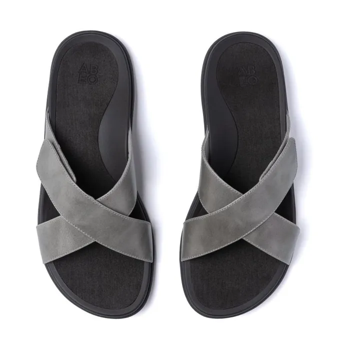 ABEO Laguna Slide Silver Womens Abeo Sandals