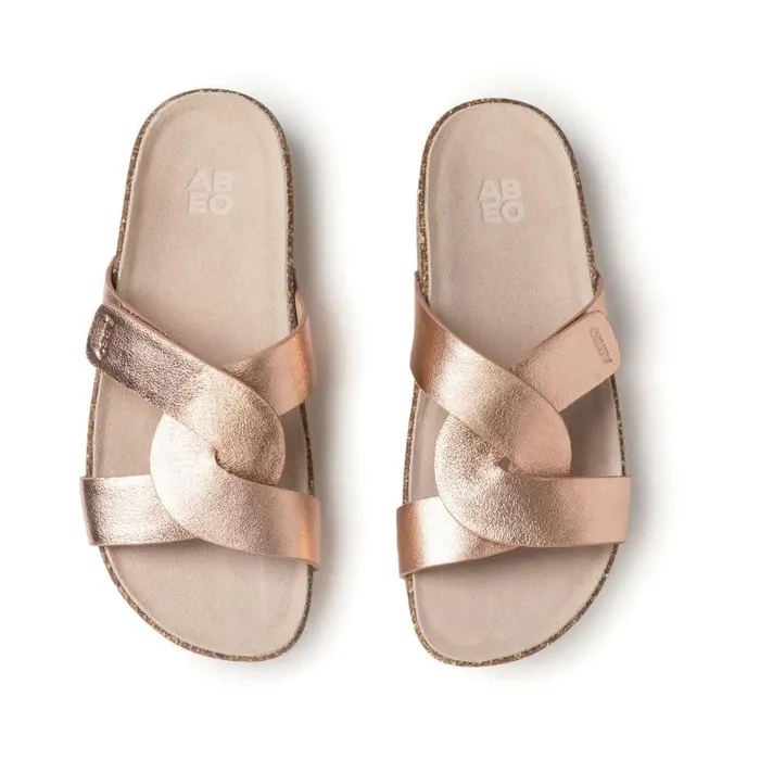 ABEO Lanai Slide Gold Womens Abeo Sandals
