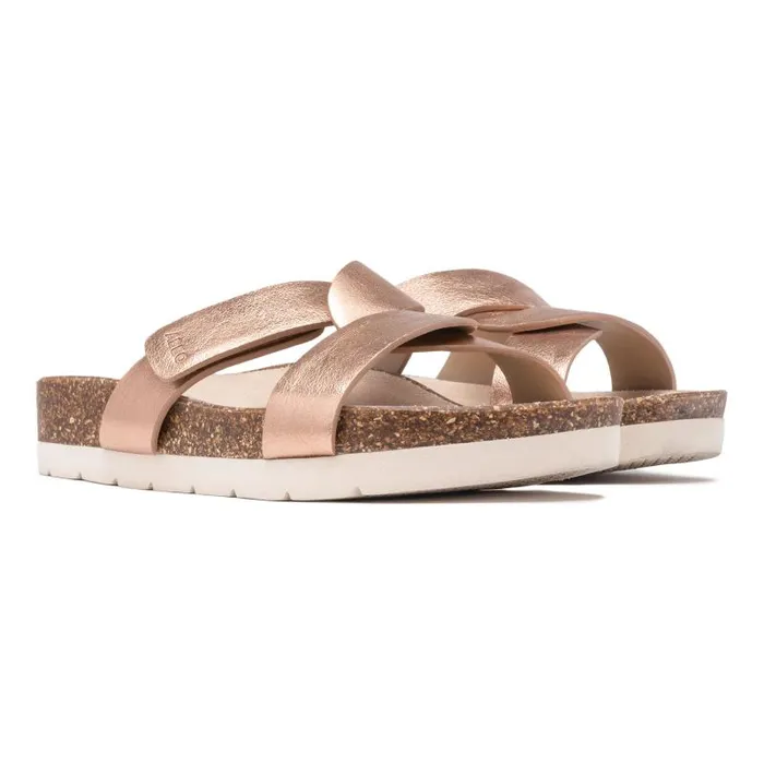 ABEO Lanai Slide Gold Womens Abeo Sandals