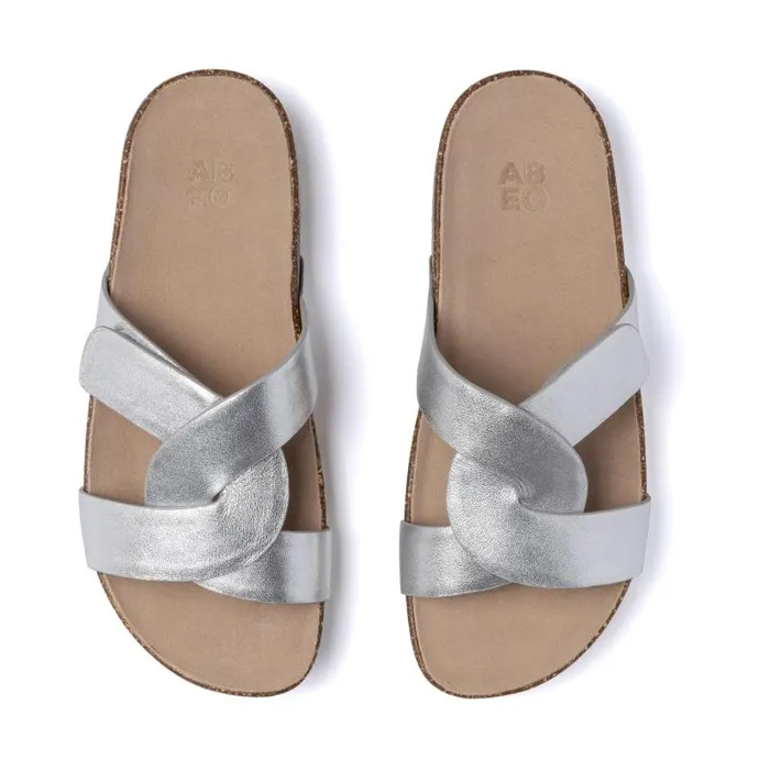 ABEO Lanai Slide Grey Womens Abeo Sandals