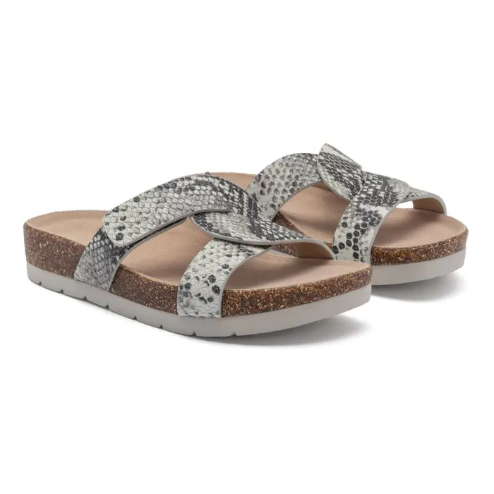ABEO Lanai Slide Metatarsal Animal Print Womens Abeo Sandals