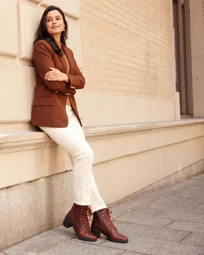 ABEO Metropolis Lace Tan Womens Abeo Boots