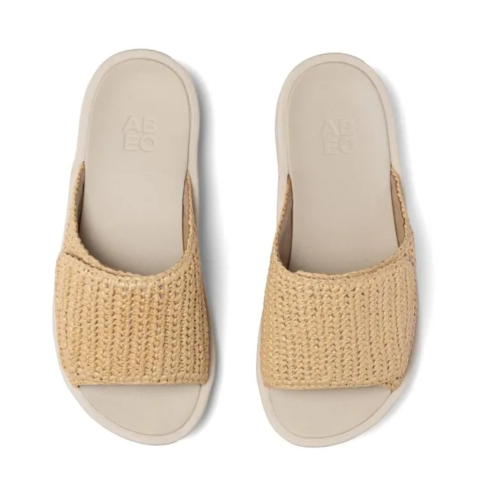 ABEO Paseo Slide Beige Womens Abeo Sandals