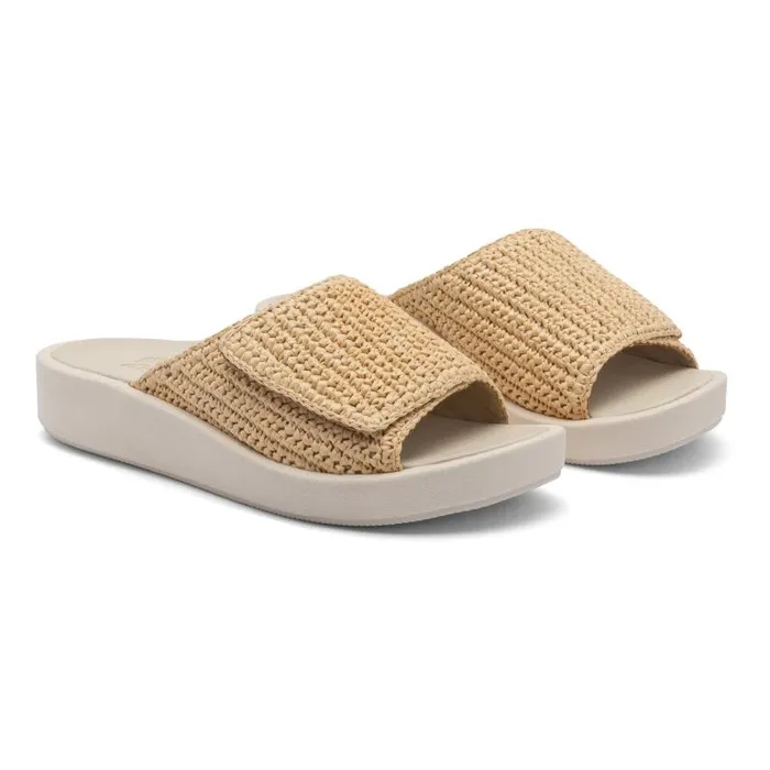 ABEO Paseo Slide Beige Womens Abeo Sandals