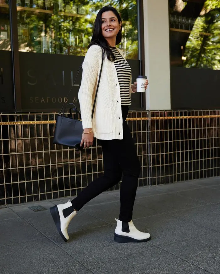 ABEO Passage Chelsea White Womens Abeo Boots