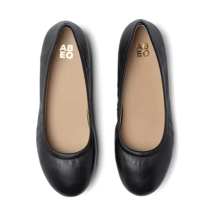 ABEO Promenade Flat Metatarsal Black Womens Abeo Casual Shoes