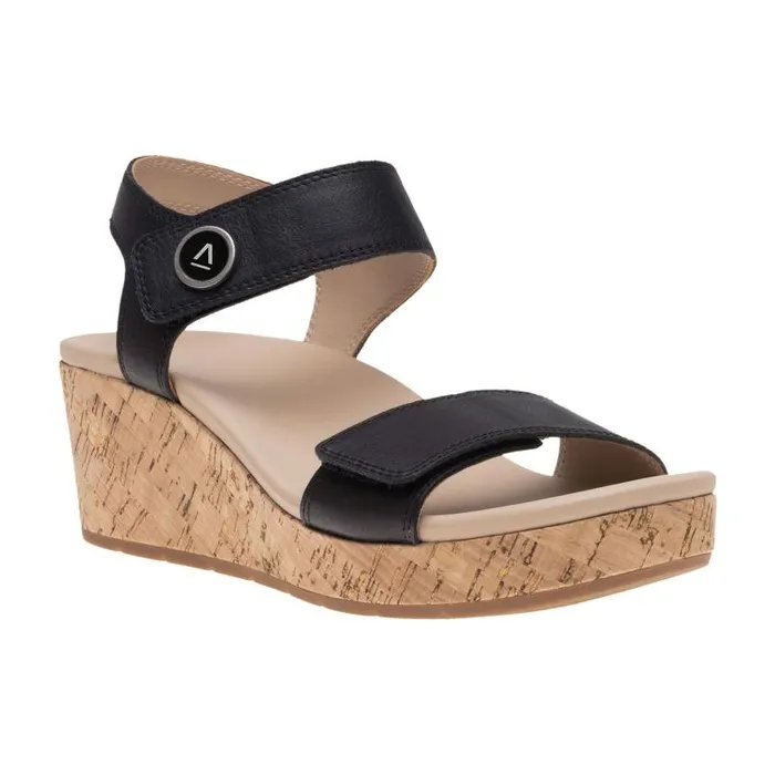 ABEO Riviera Strap Sandal Black Womens Abeo Sandals