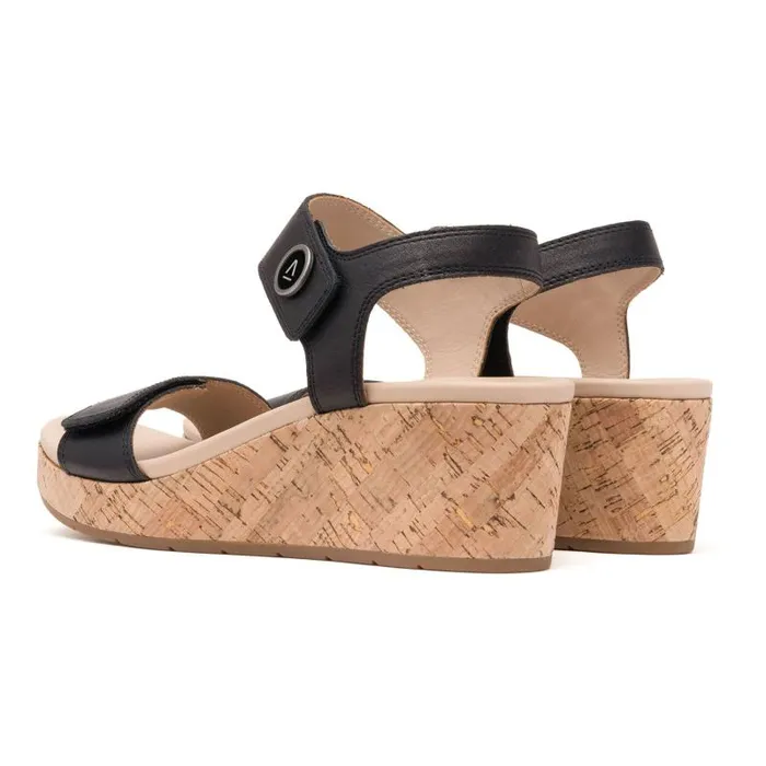 ABEO Riviera Strap Sandal Black Womens Abeo Sandals