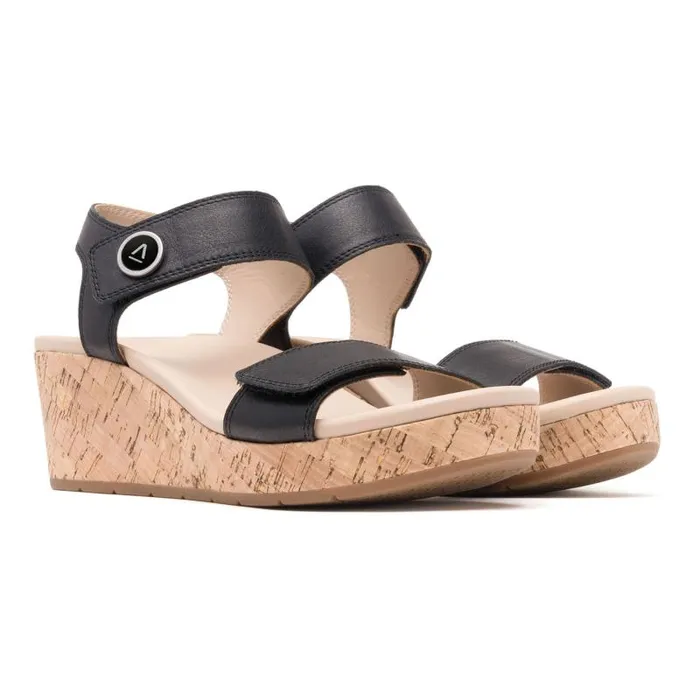 ABEO Riviera Strap Sandal Black Womens Abeo Sandals