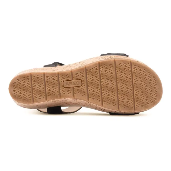 ABEO Riviera Strap Sandal Black Womens Abeo Sandals