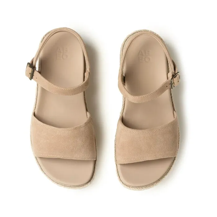 ABEO Solstice Buckle Sandal Beige Womens Abeo Sandals