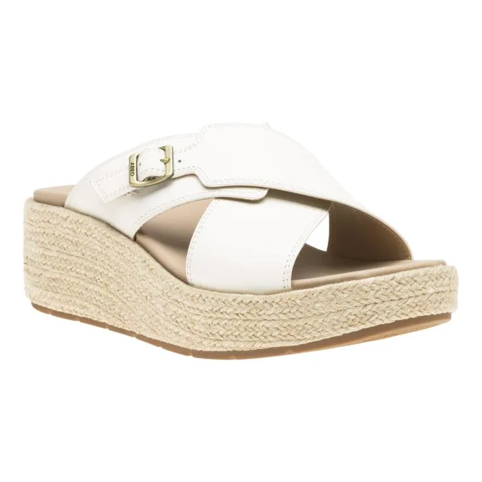ABEO Solstice Cross Slide Metatarsal White Womens Abeo Sandals