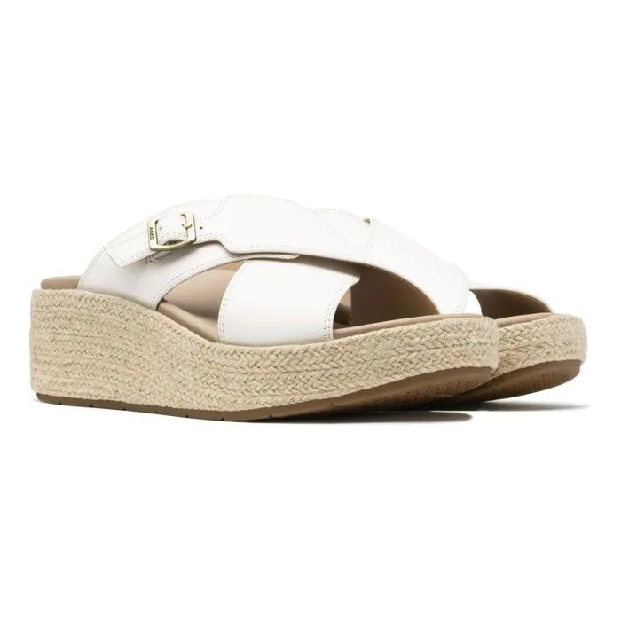 ABEO Solstice Cross Slide Metatarsal White Womens Abeo Sandals
